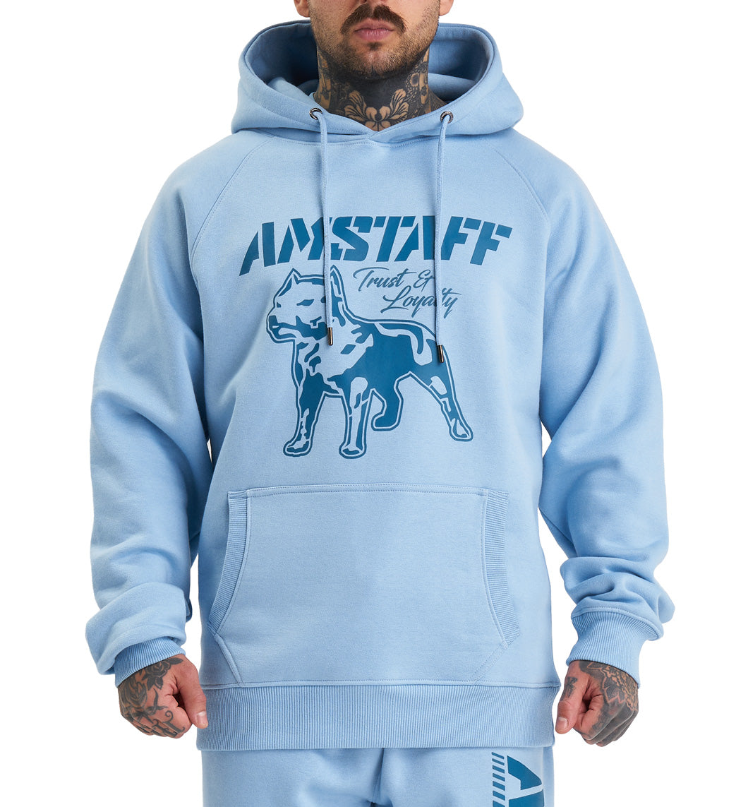 Amstaff Logo 2.0 Hoodie Horizon Double Blue