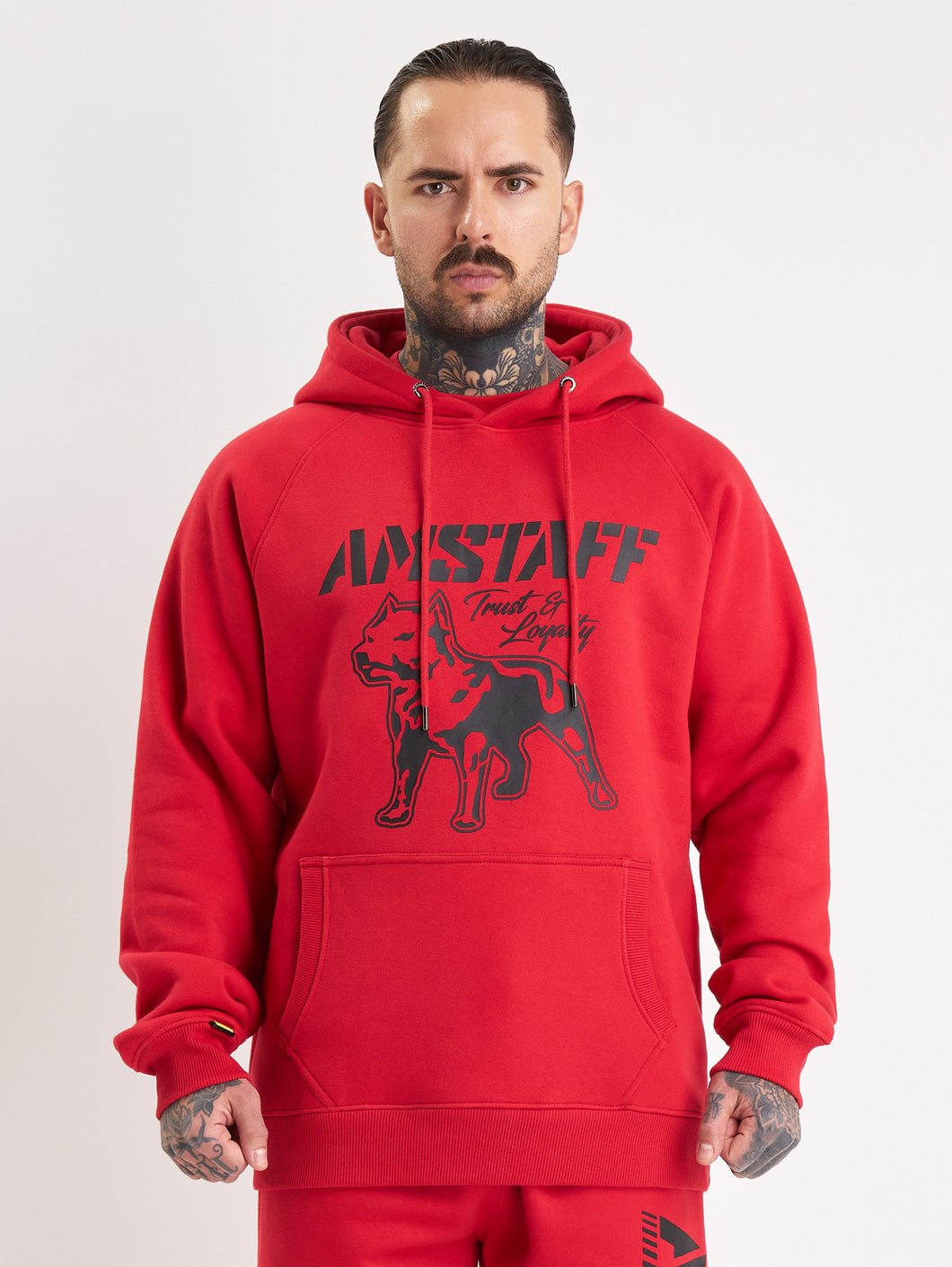 Amstaff Logo 2.0 Hoodie Red Black