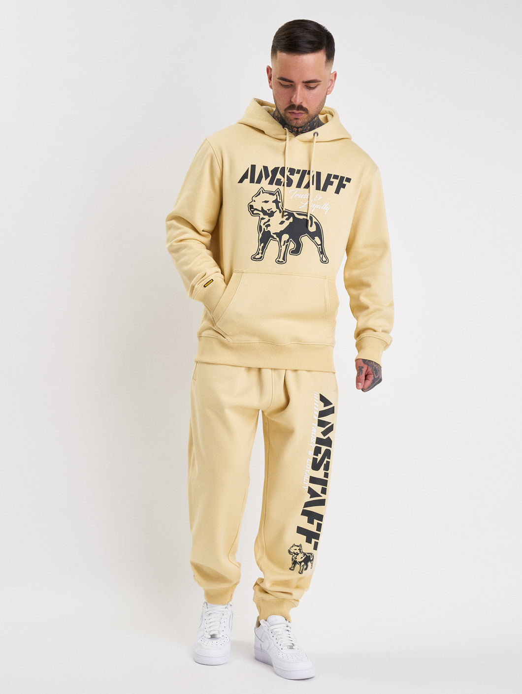 Amstaff Logo 2.0 Hoodie Vanilla Cream