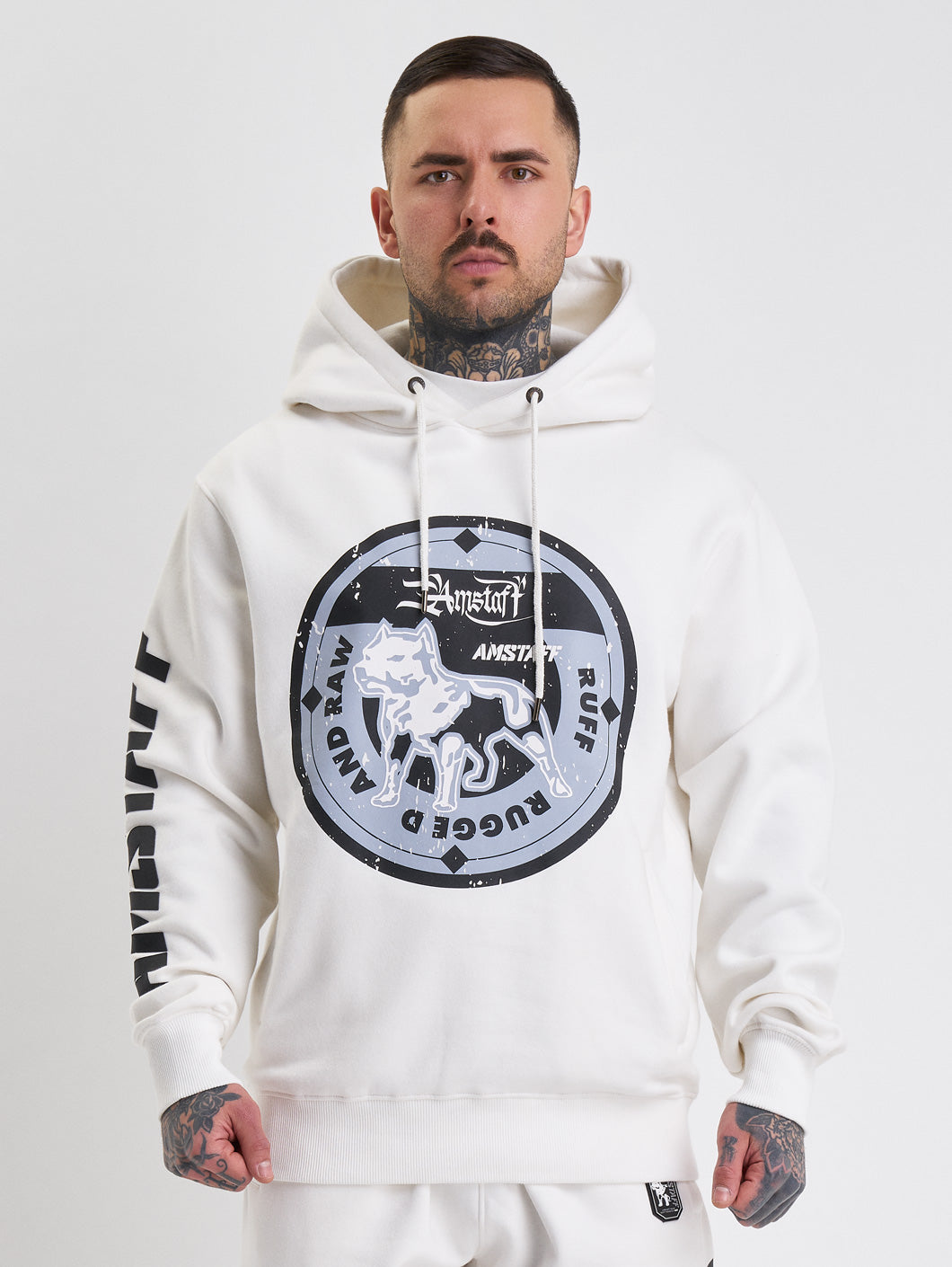 Amstaff Dyster Hoodie White
