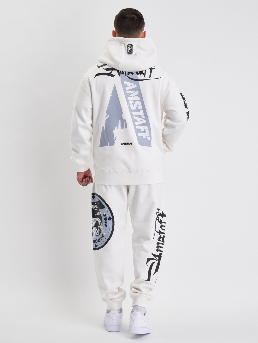 Amstaff Dyster Hoodie White