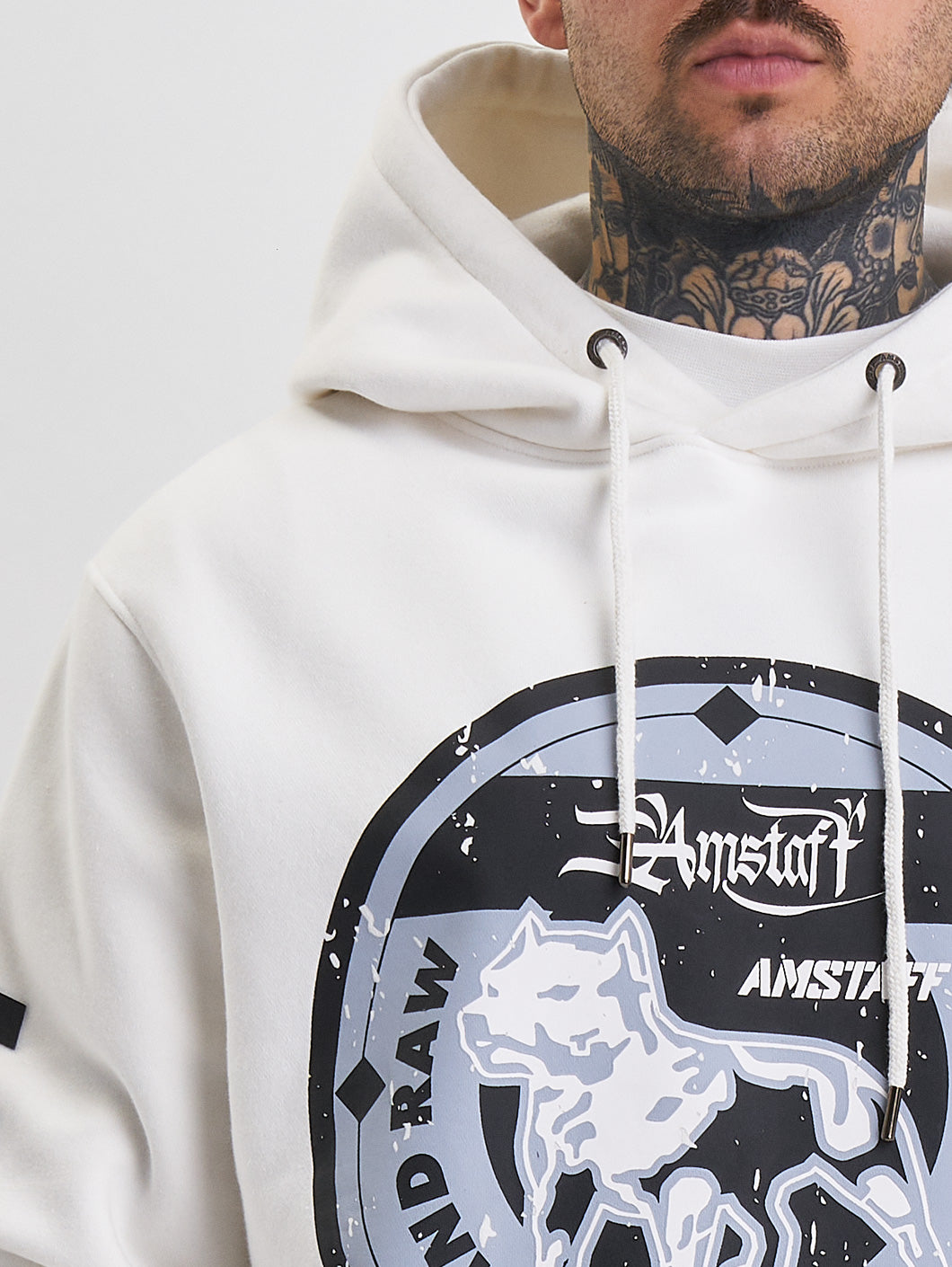 Amstaff Dyster Hoodie White