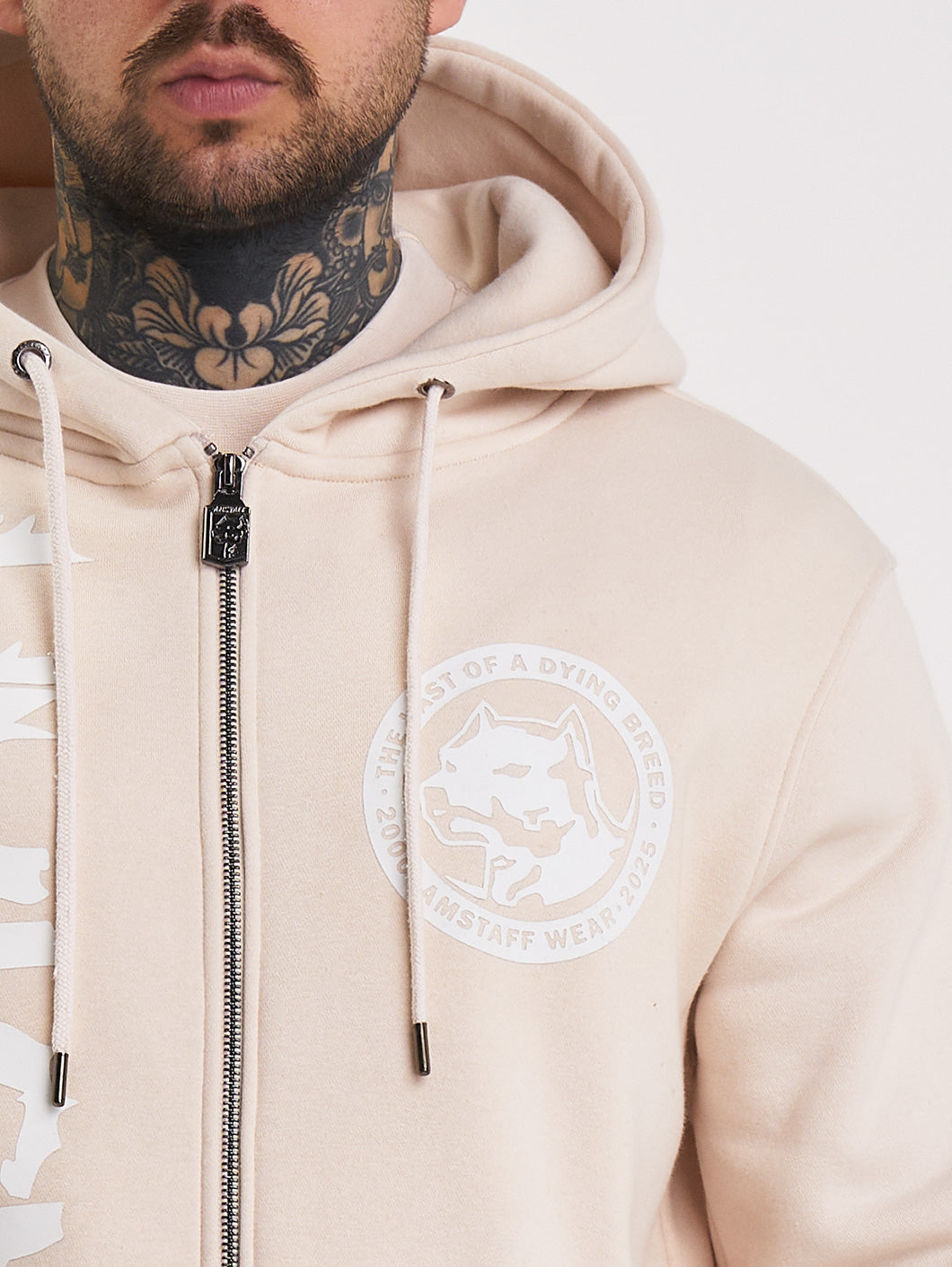 Amstaff Valtor Ziphoodie Creamwood