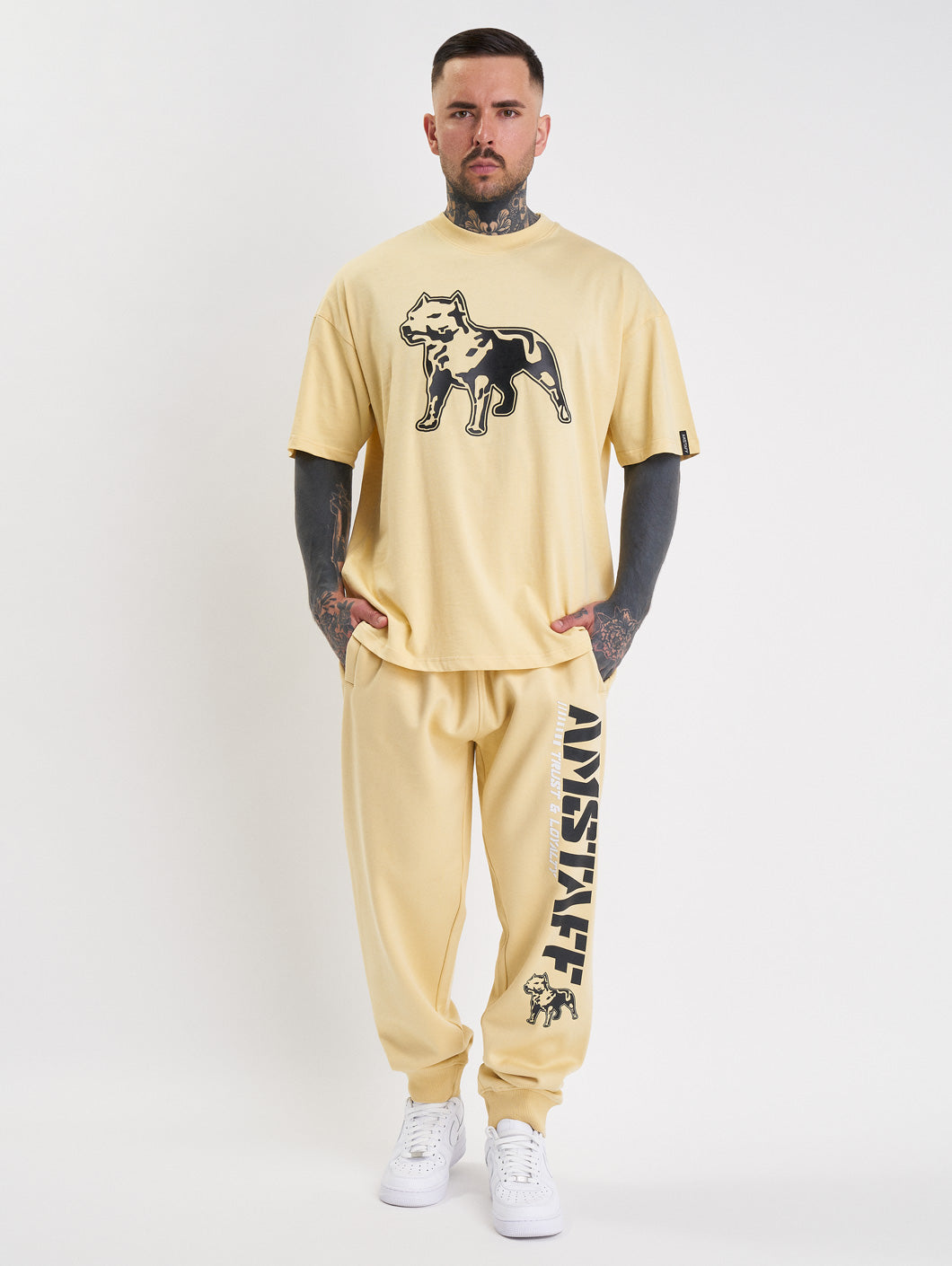 Amstaff Logo 2.0 Sweatpants Vanilla Cream