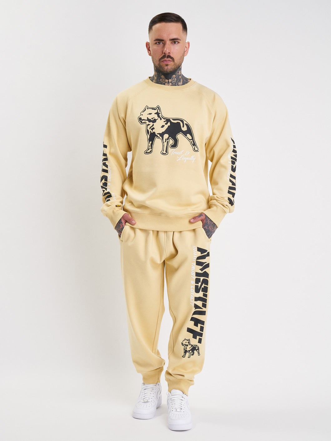 Amstaff Logo 2.0 Sweatshirt Vanilla Cream