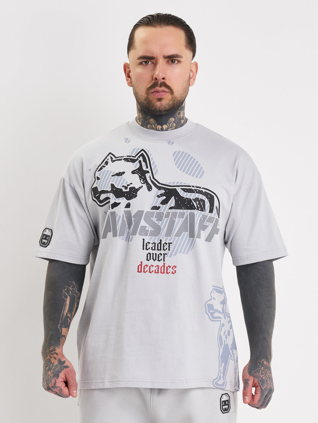 Amstaff Milian T-Shirt Stone Grey
