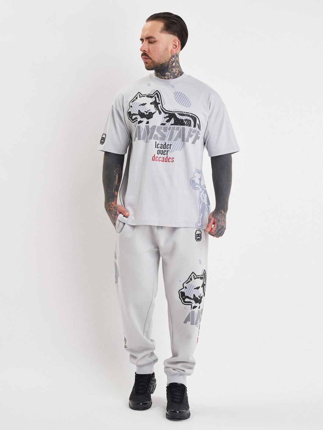 Amstaff Milian T-Shirt Stone Grey