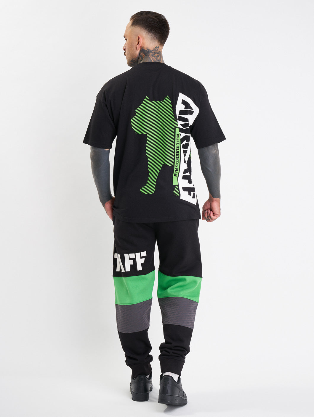 Amstaff Masho T-Shirt Black Grey Green