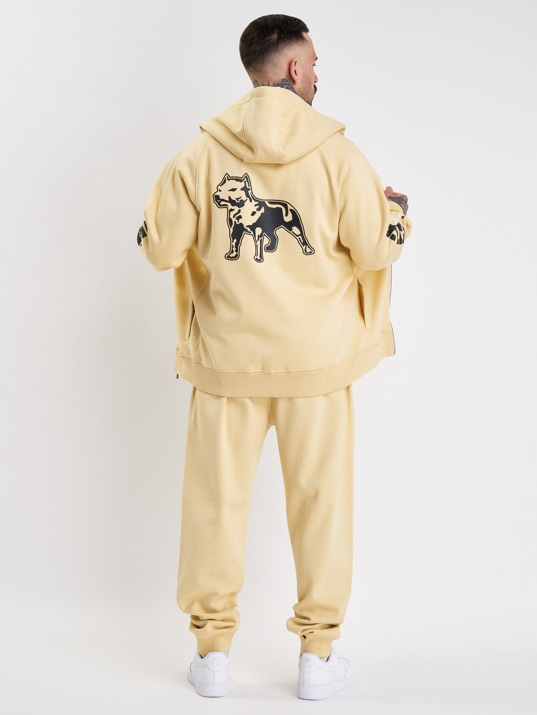 Amstaff Logo 2.0 Ziphoodie Vanilla Cream