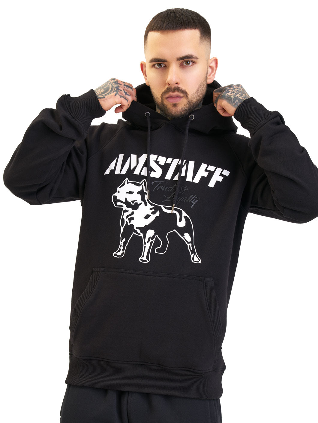 Amstaff Logo 2.0 Hoodie Black White