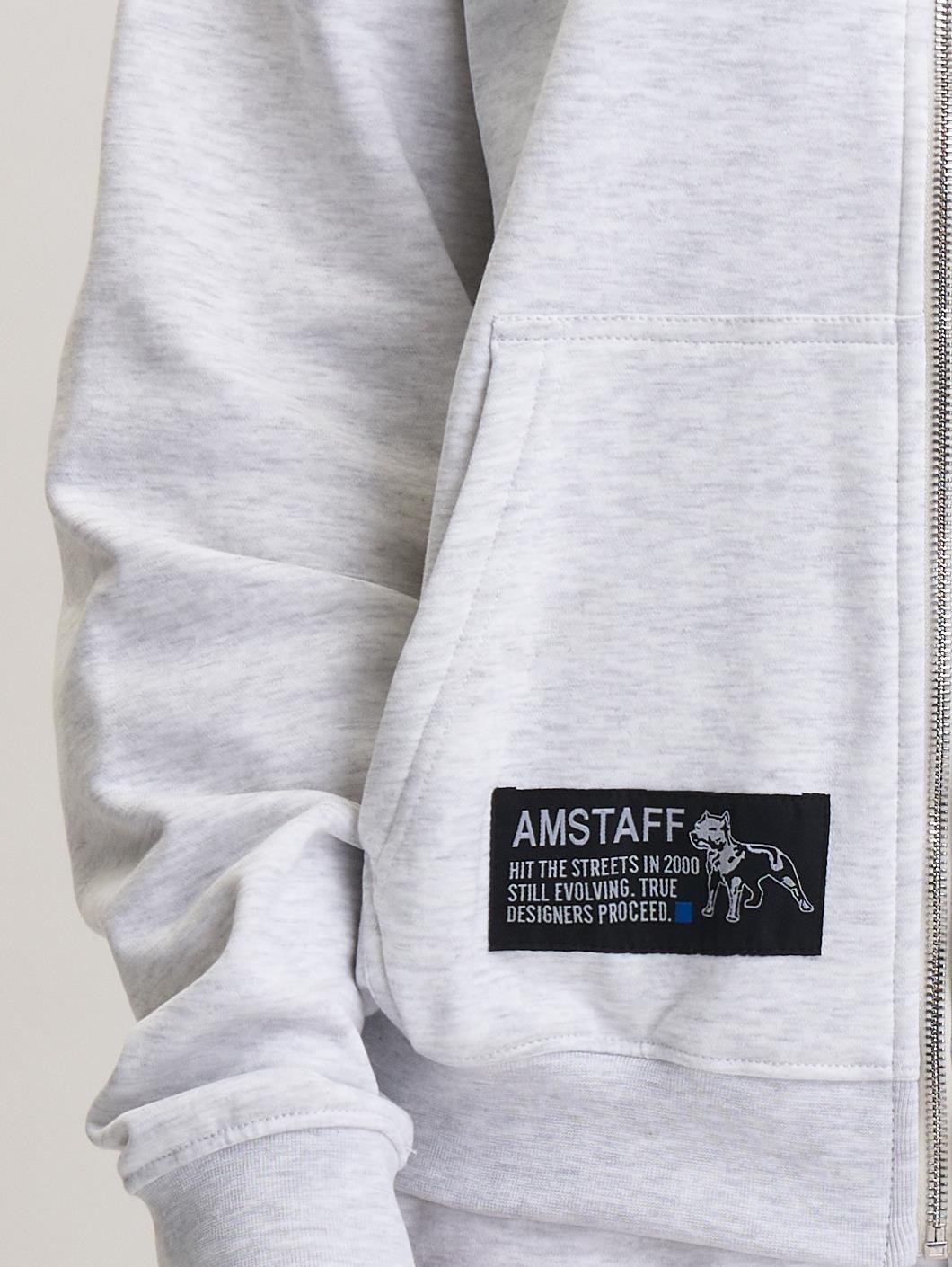 Amstaff Woman Basic Ziphoodie Grey