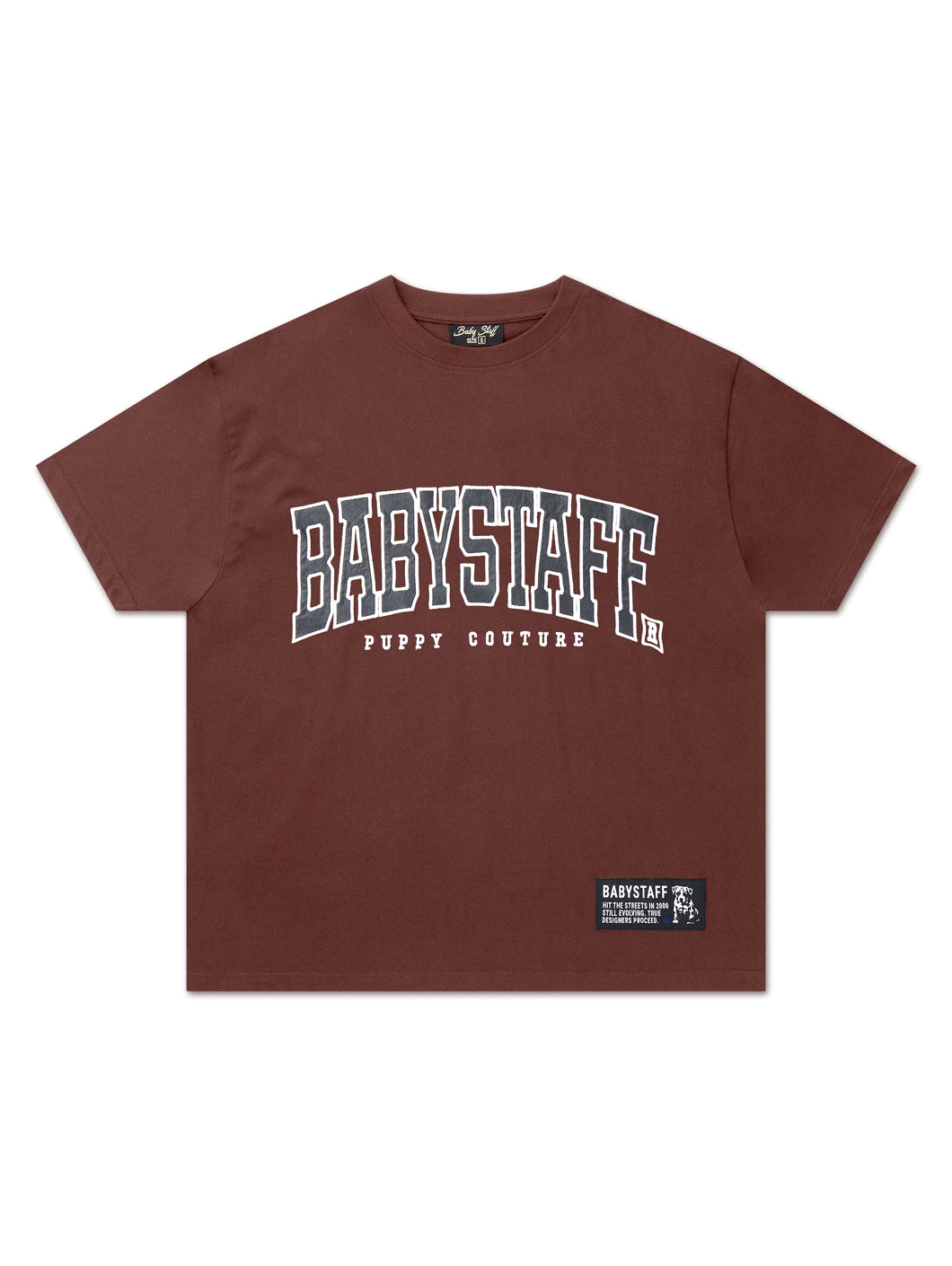 Babystaff College Oversize T-Shirt Brown
