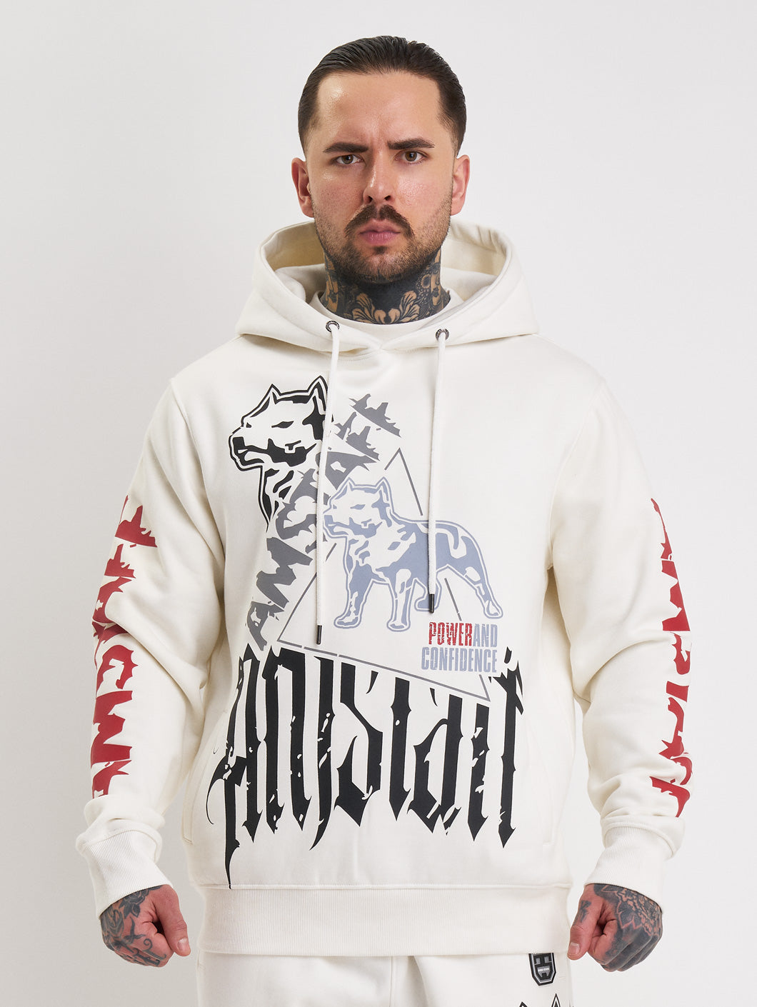 Amstaff Cyrak Hoodie White