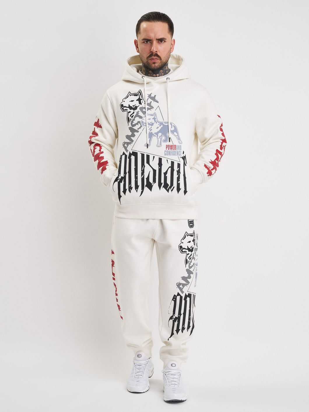 Amstaff Cyrak Hoodie White