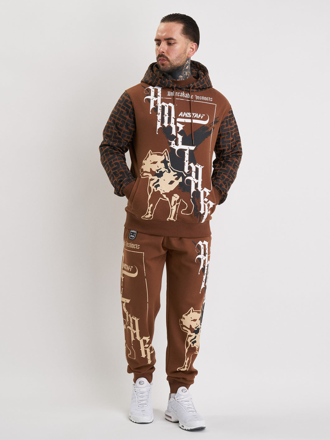 Amstaff Ashur Hoodie Brown