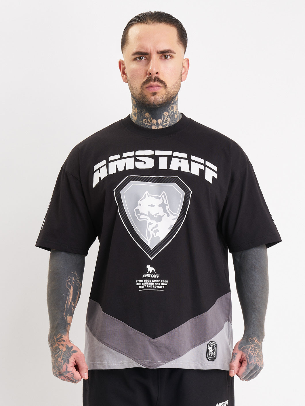 Amstaff Zayden T-Shirt Black Grey