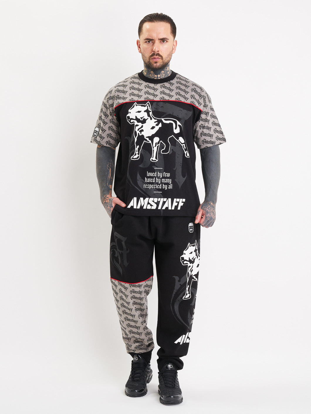 Amstaff Varek T-Shirt Black Grey