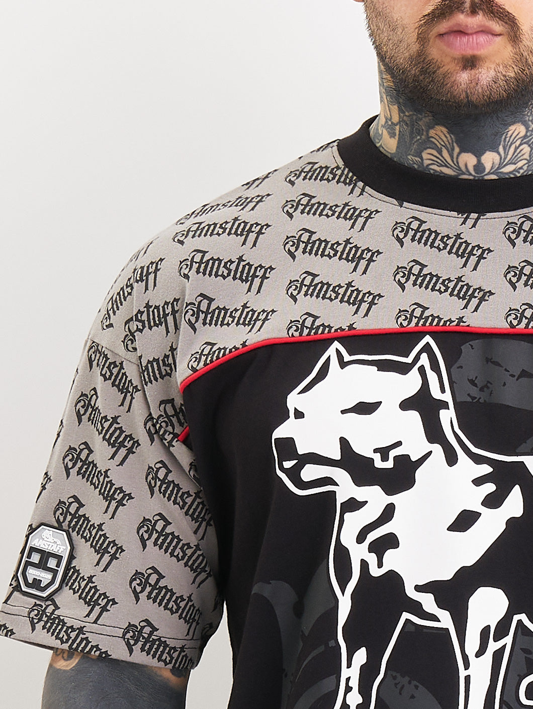 Amstaff Varek T-Shirt Black Grey