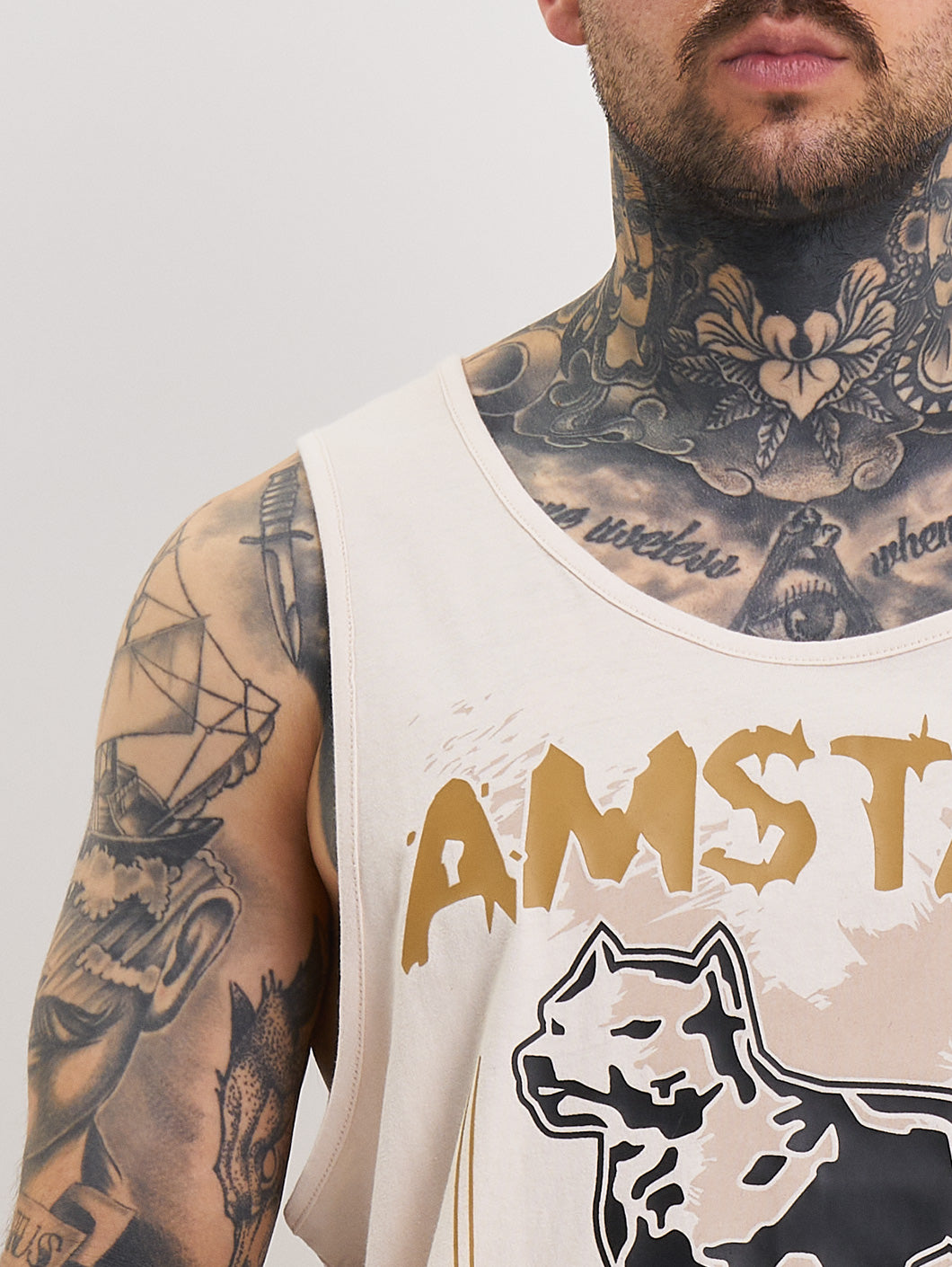 Amstaff Kaldar Tanktop Creamwood