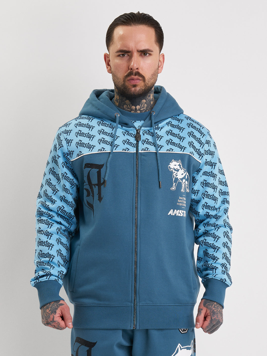 Amstaff Varek Ziphoodie Blue