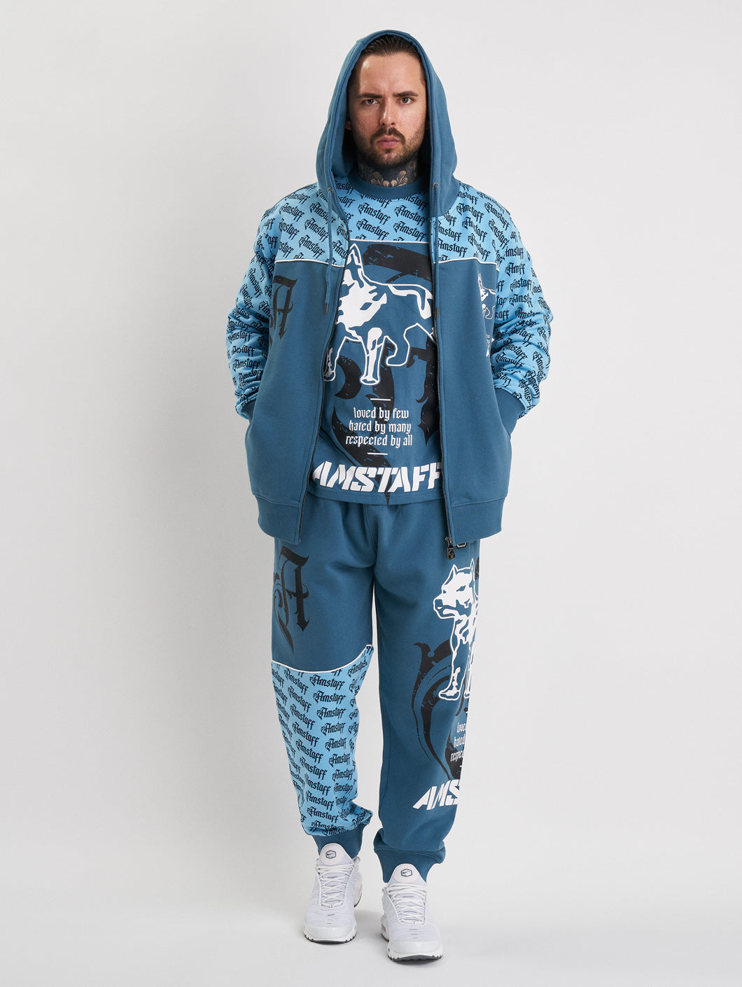 Amstaff Varek Ziphoodie Blue
