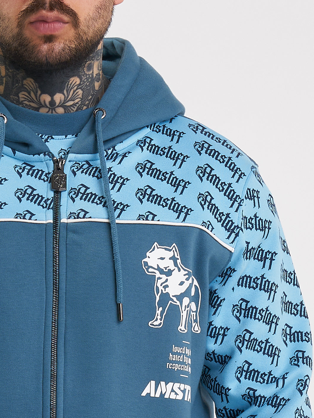 Amstaff Varek Ziphoodie Blue