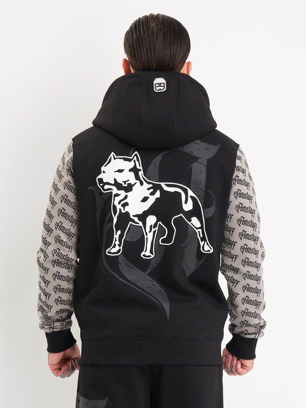 Amstaff Varek Ziphoodie Black Grey