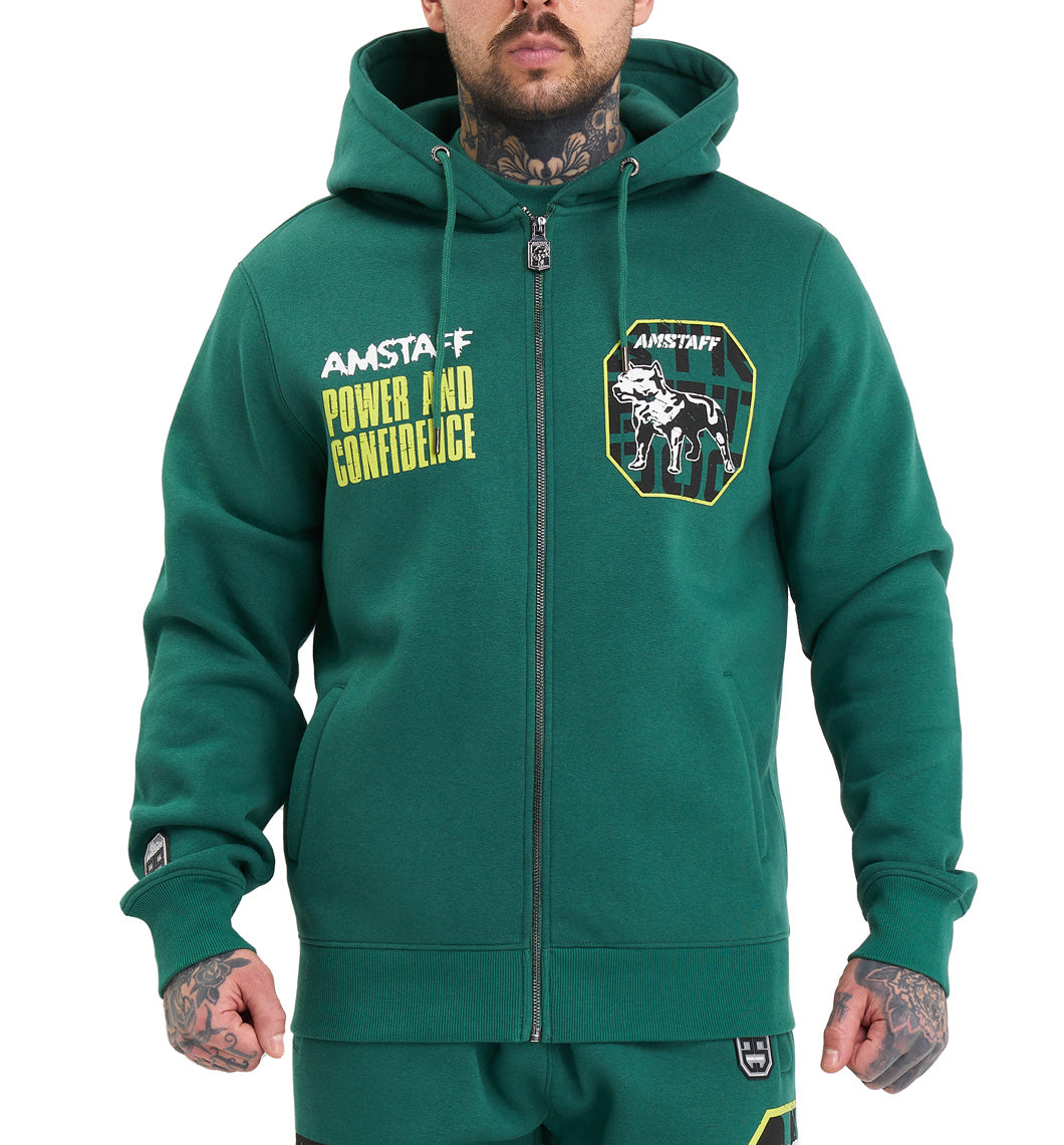 Amstaff Solinor Ziphoodie Green
