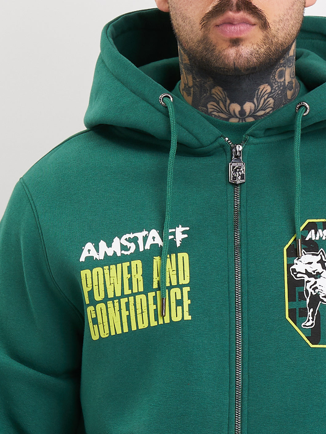 Amstaff Solinor Ziphoodie Green