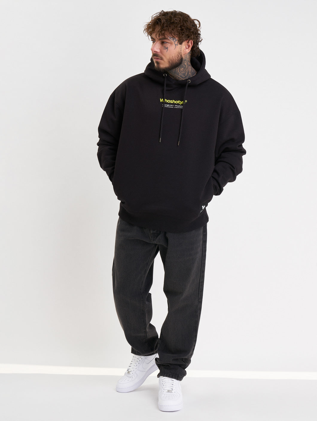 Whoshotya Toxigen Heavy Oversize Hoodie Black