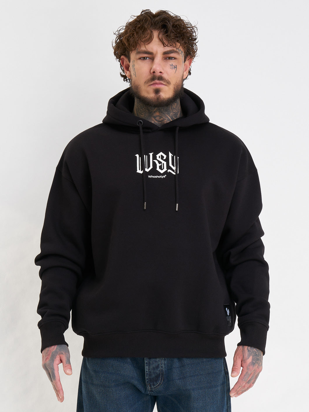 Whoshotya Swiftclaw Heavy Oversize Hoodie Black