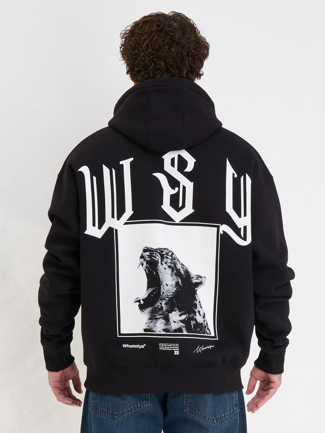 Whoshotya Swiftclaw Heavy Oversize Hoodie Black
