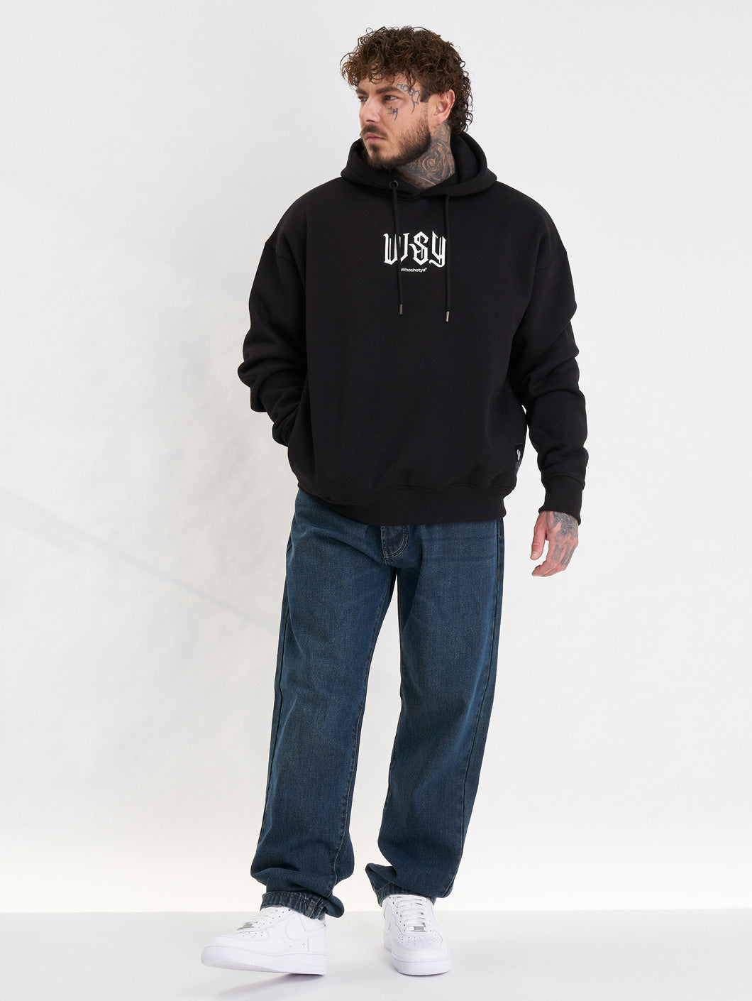 Whoshotya Swiftclaw Heavy Oversize Hoodie Black