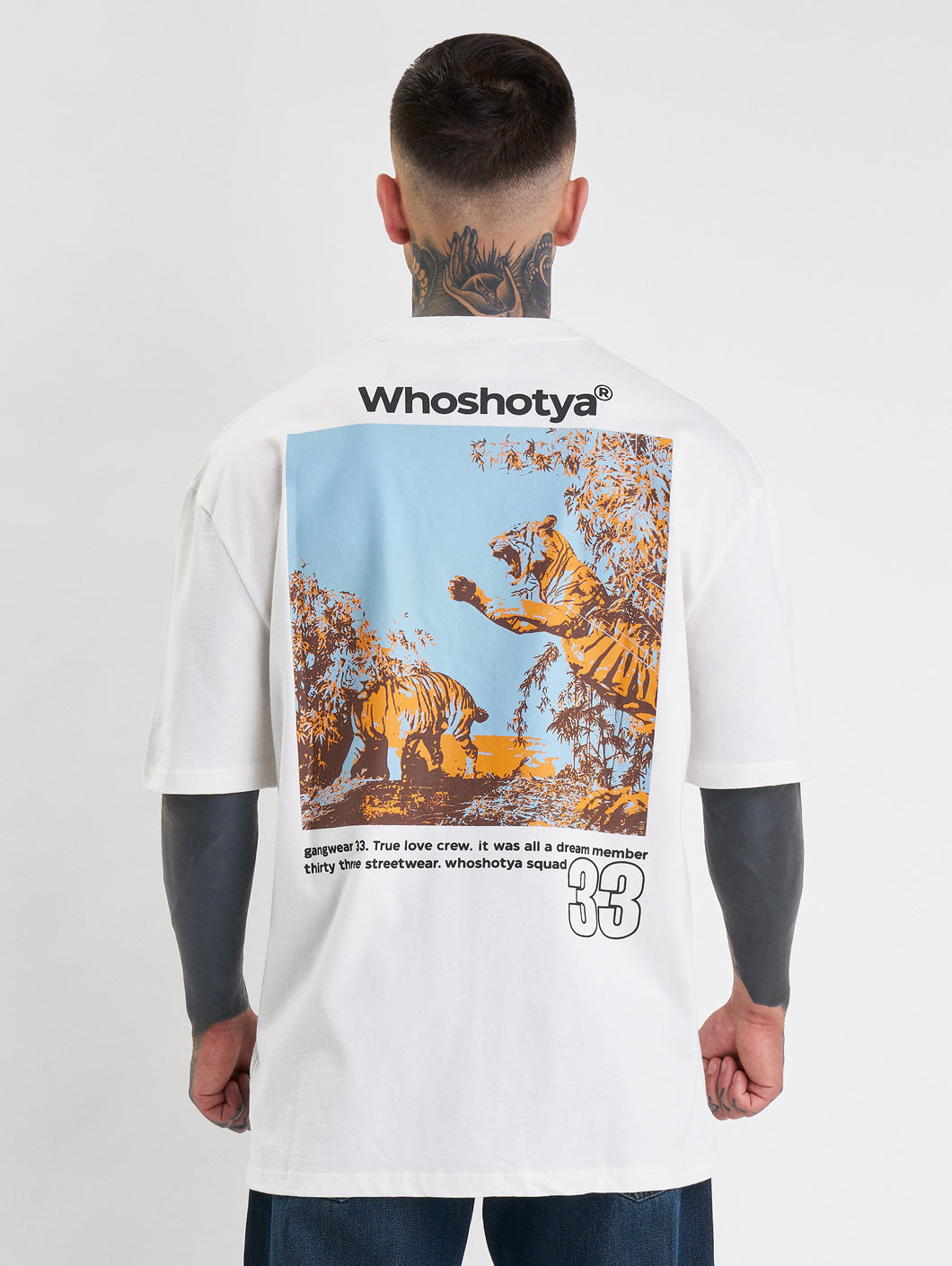 Whoshotya Feralith Oversize T-Shirt White