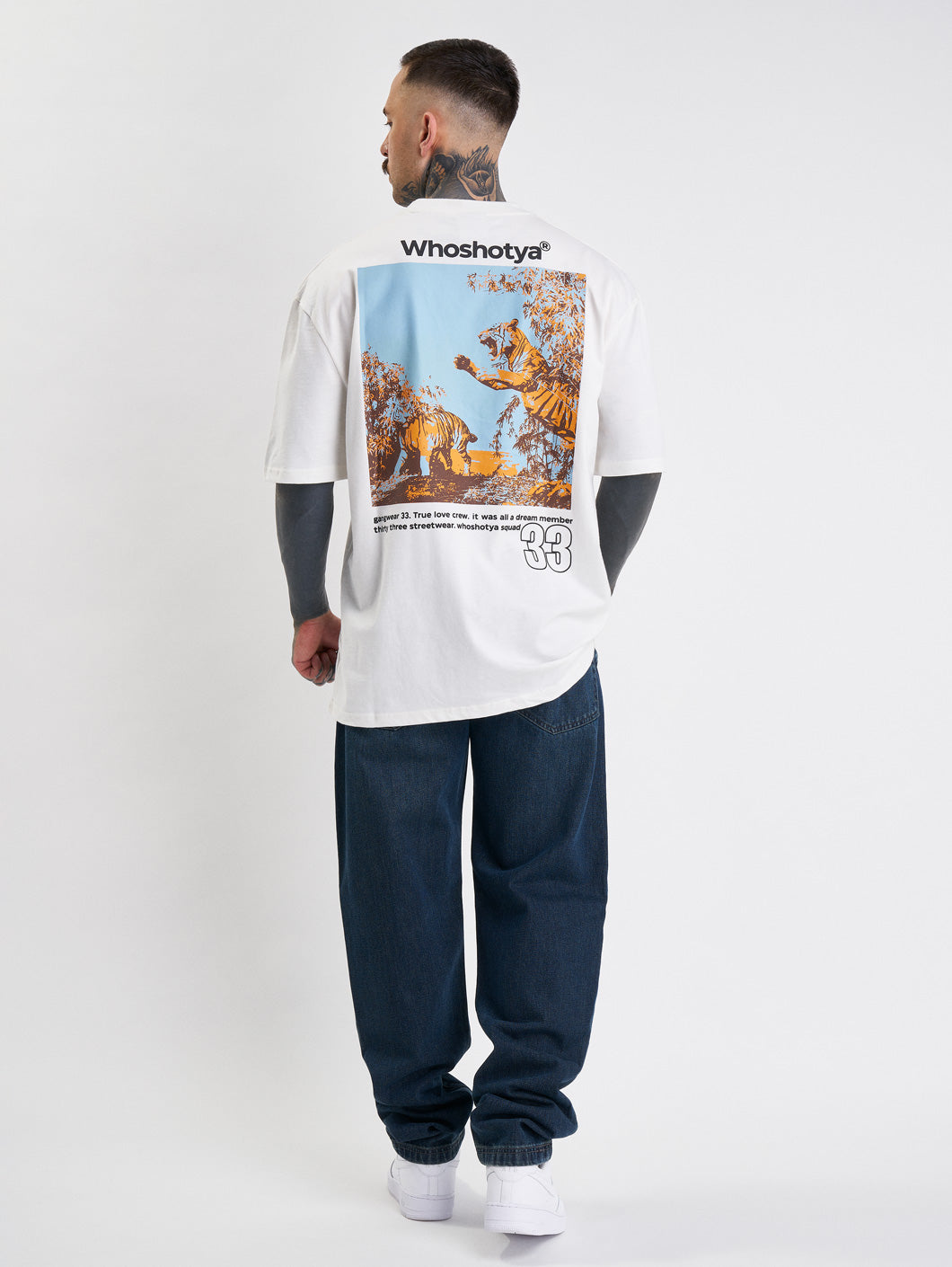 Whoshotya Feralith Oversize T-Shirt White