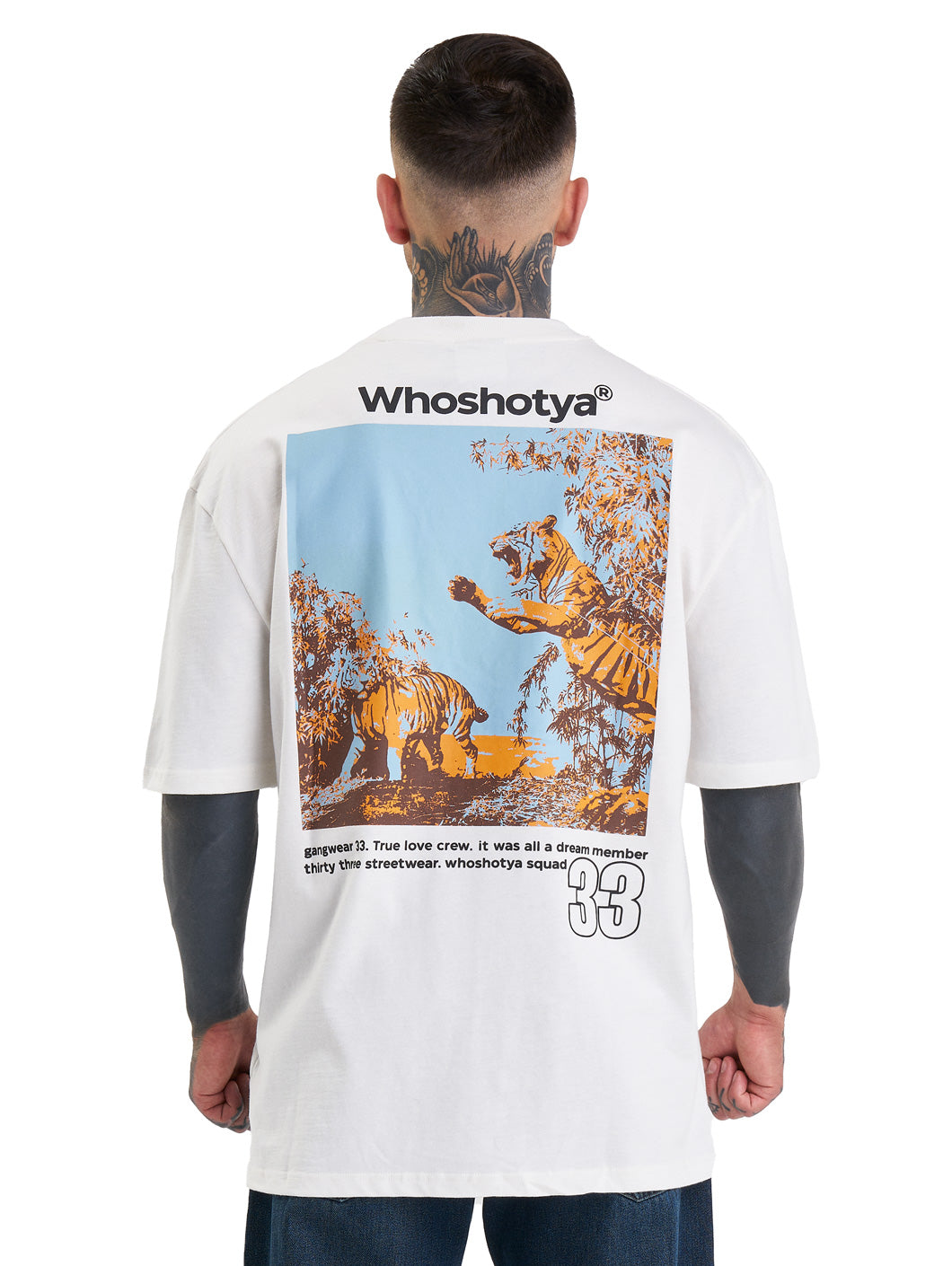 Whoshotya Feralith Oversize T-Shirt White