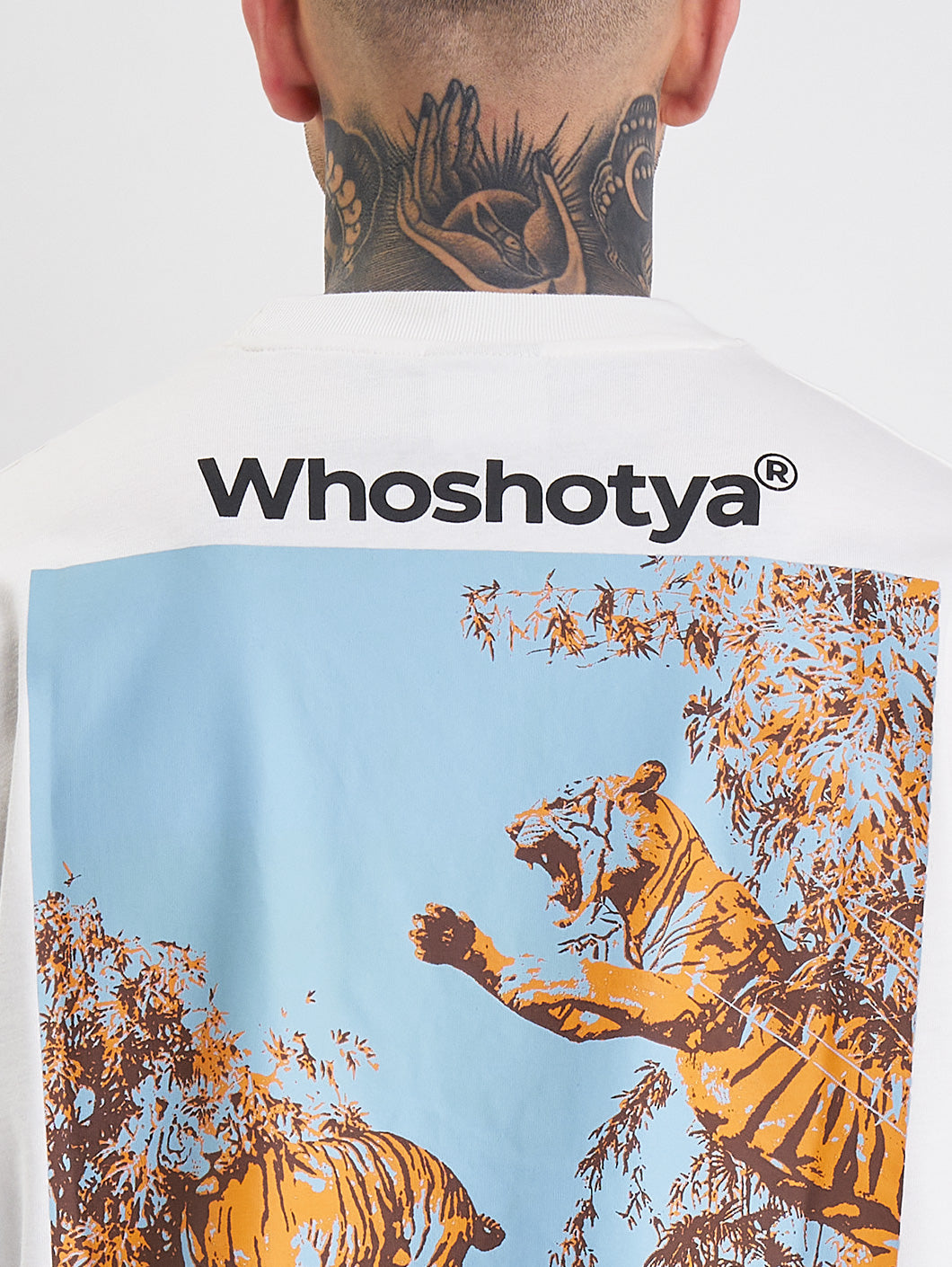 Whoshotya Feralith Oversize T-Shirt White