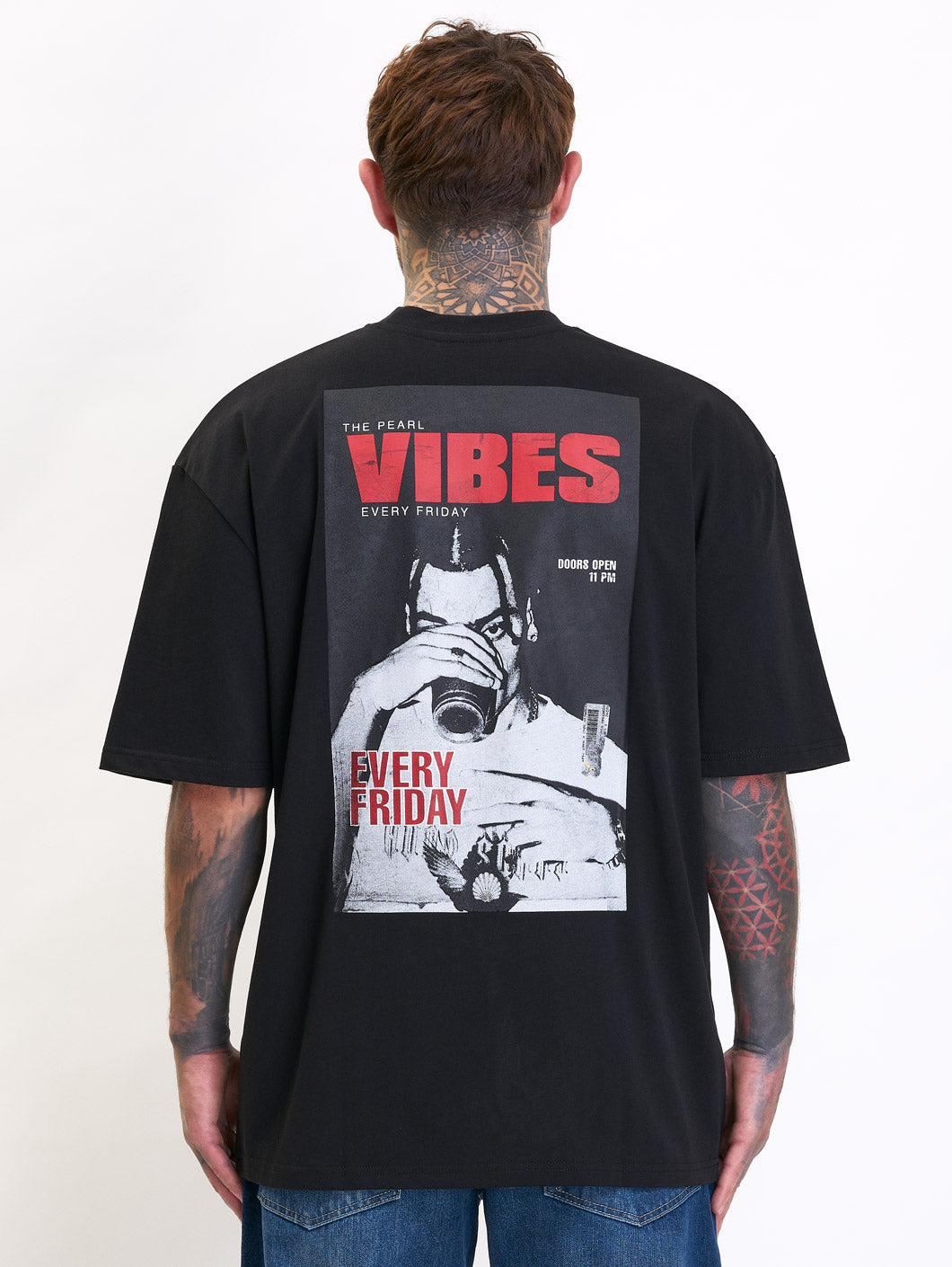 Vibes Oversize T-Shirt Black