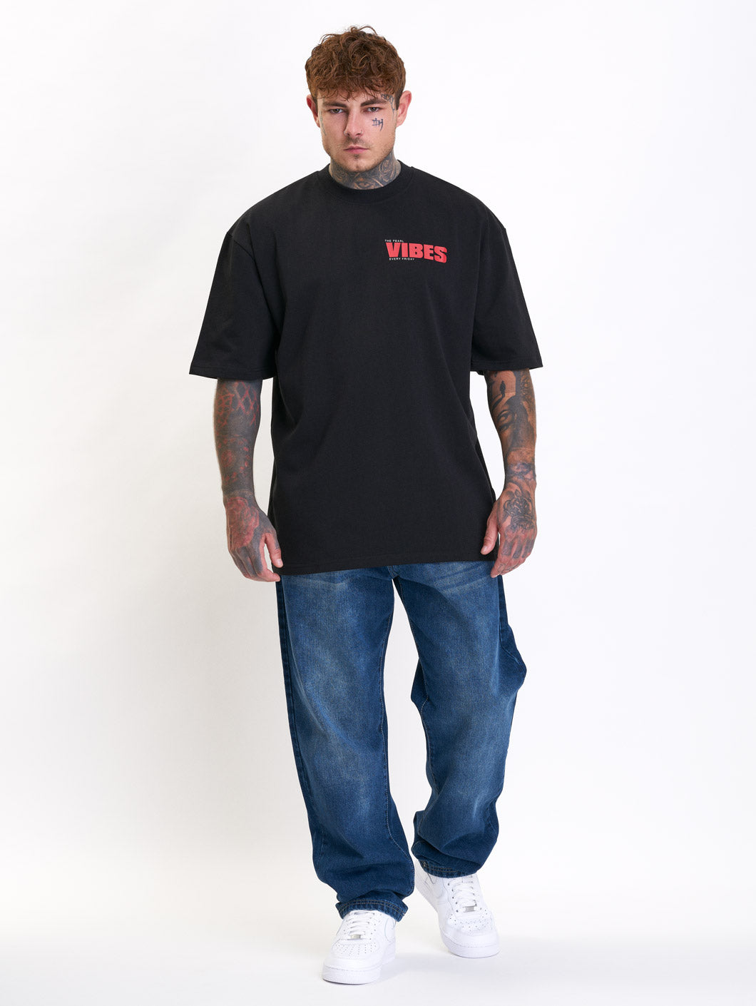 Vibes Oversize T-Shirt Black