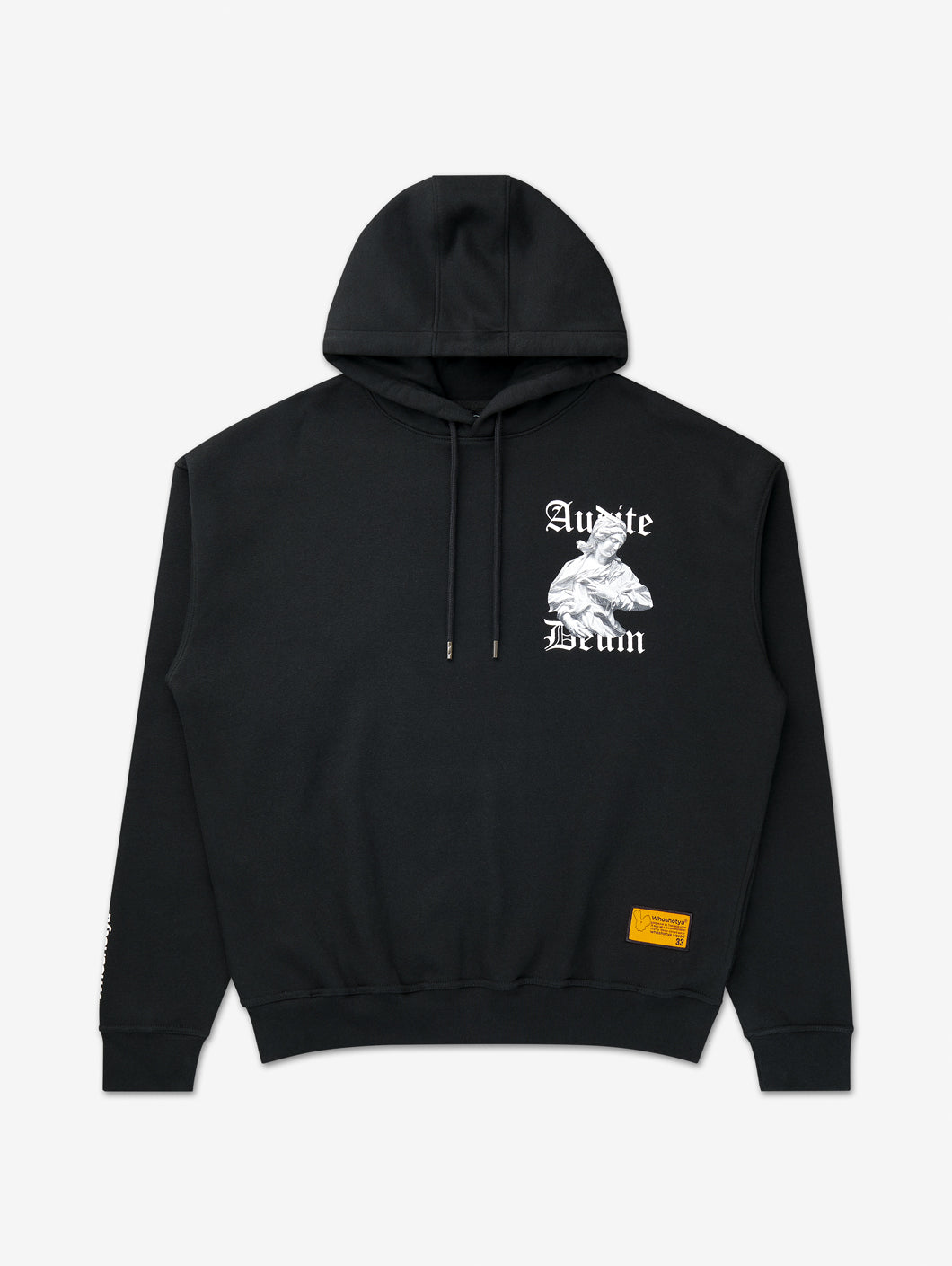 Audite Deum Oversized Hoodie Black