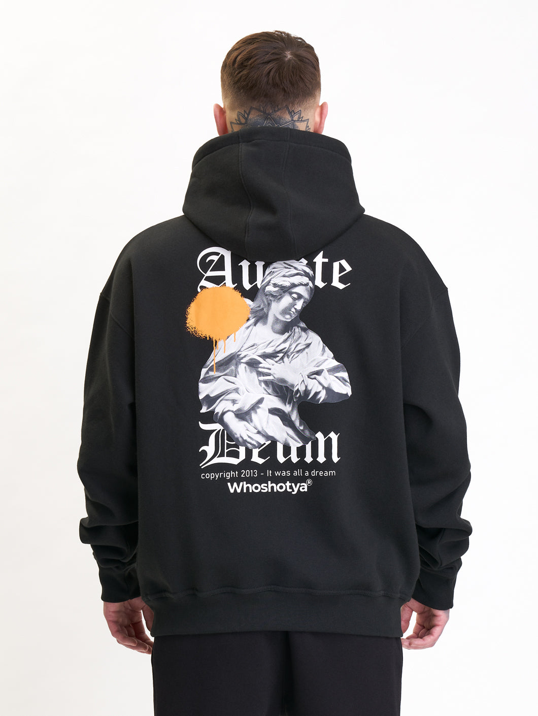 Audite Deum Oversized Hoodie Black