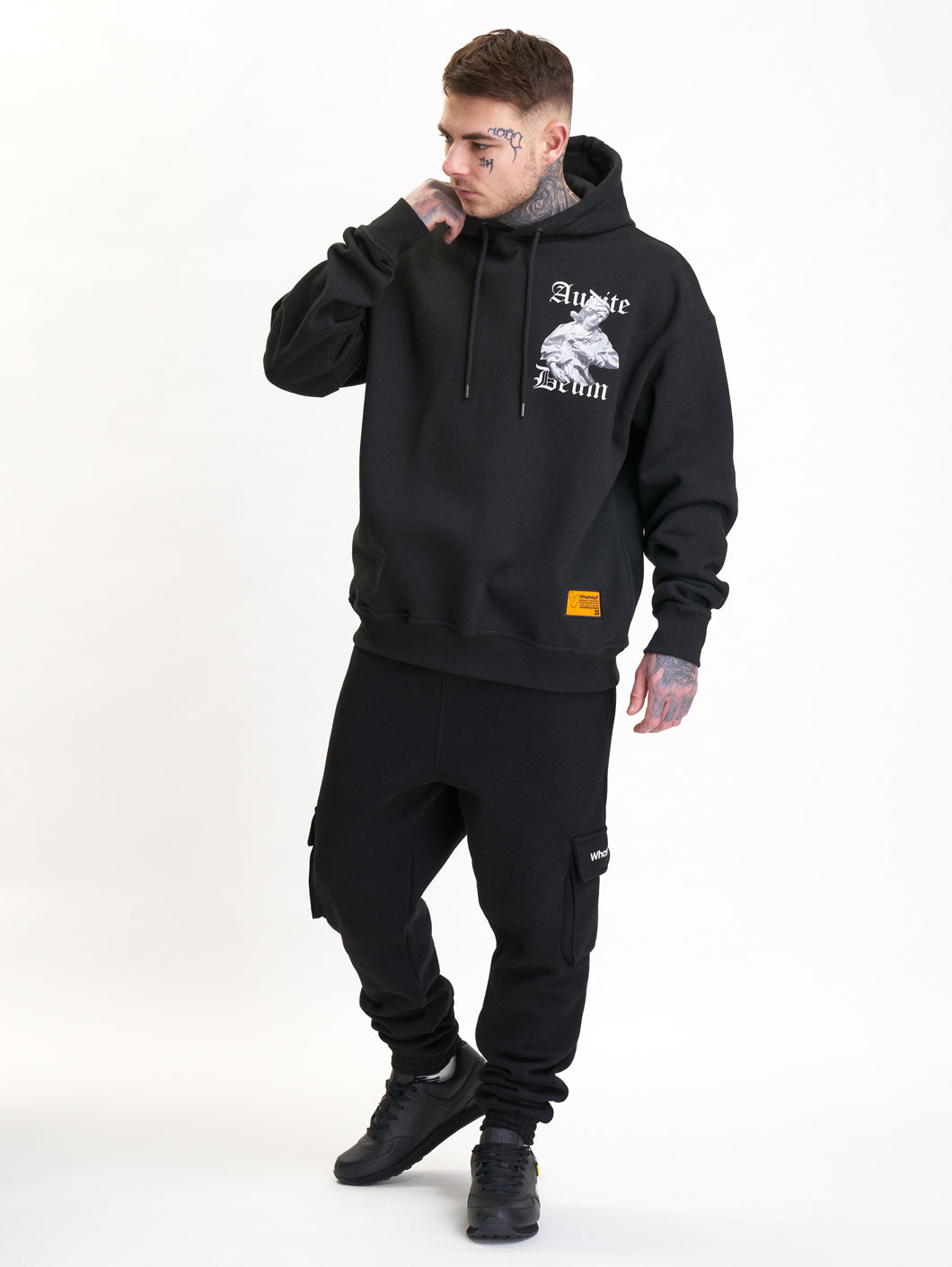 Audite Deum Oversized Hoodie Black