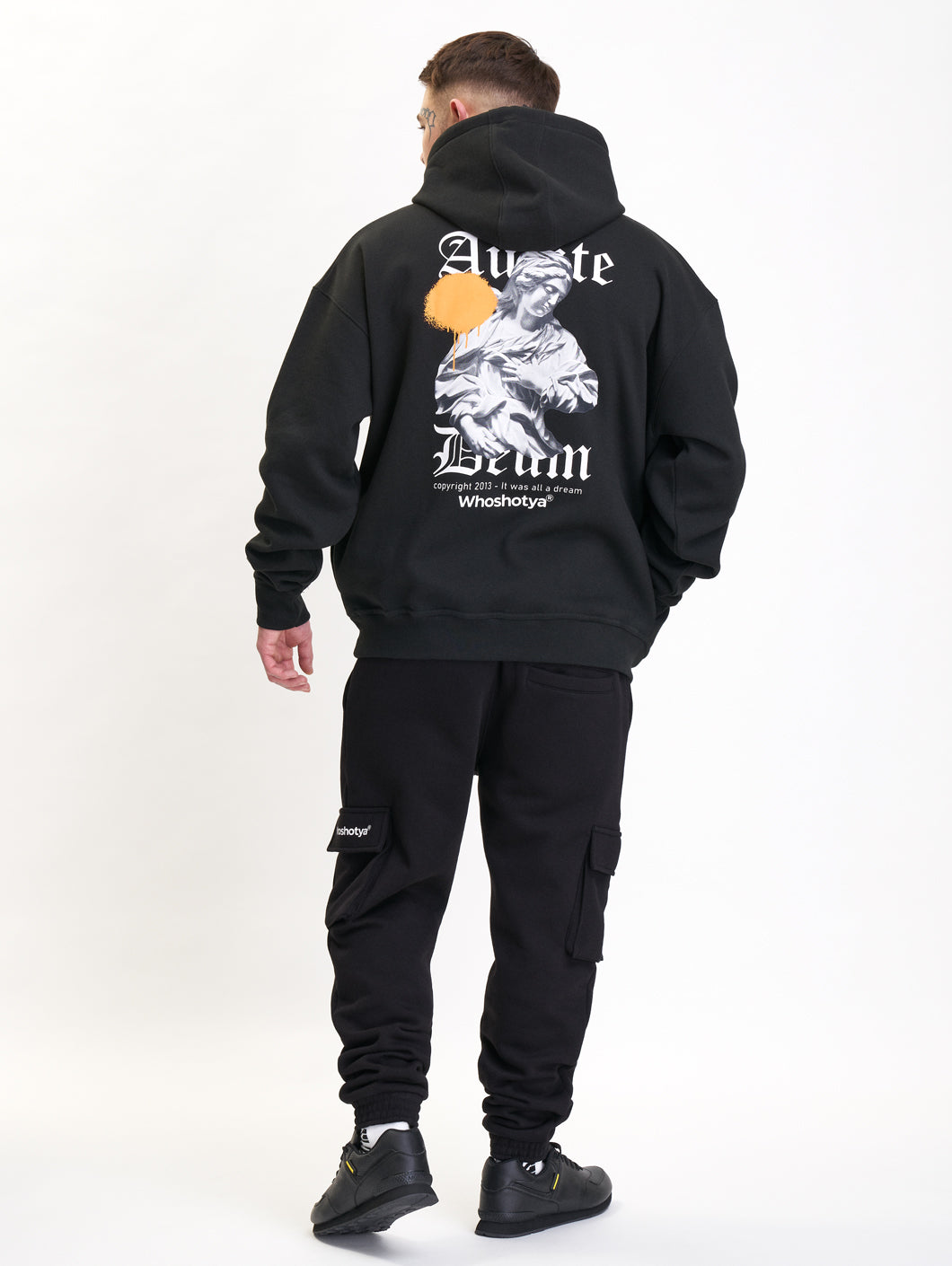 Audite Deum Oversized Hoodie Black
