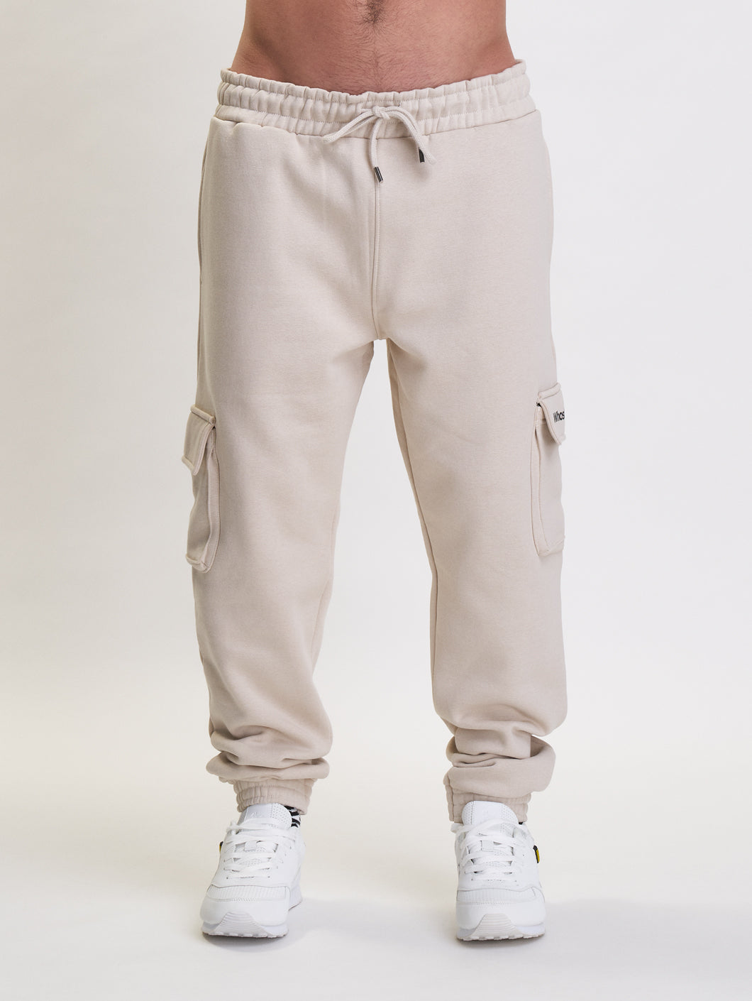 Whoshotya Classic Cargo Pants Light Beige