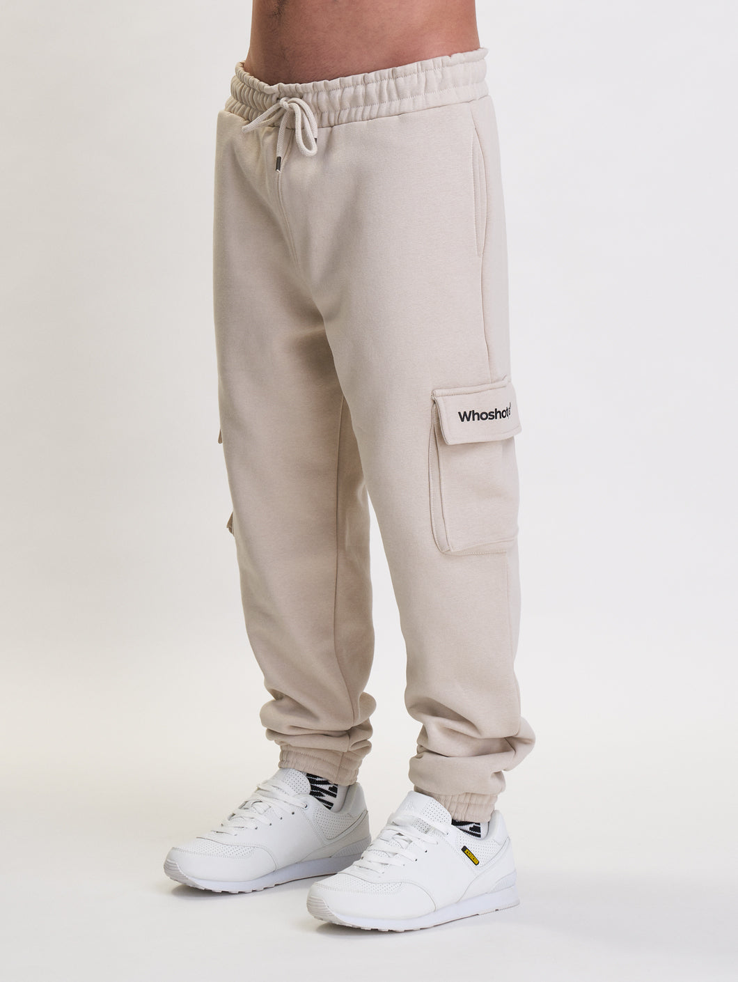 Whoshotya Classic Cargo Pants Light Beige