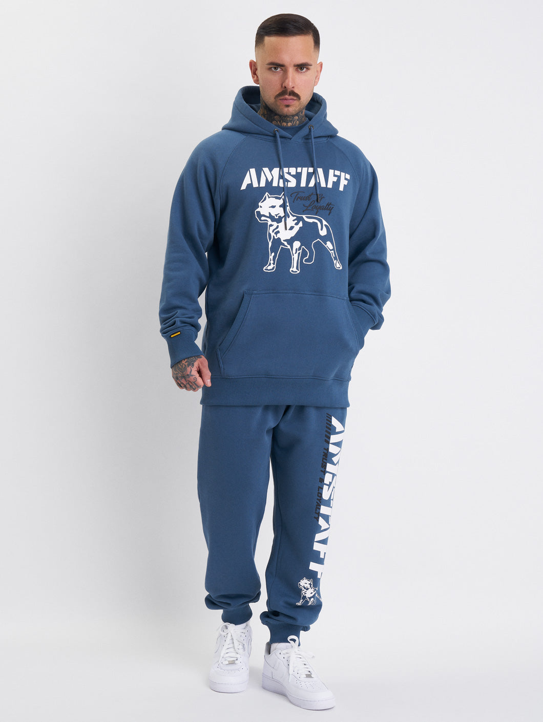 Amstaff Logo 2.0 Hoodie Cobald Blue