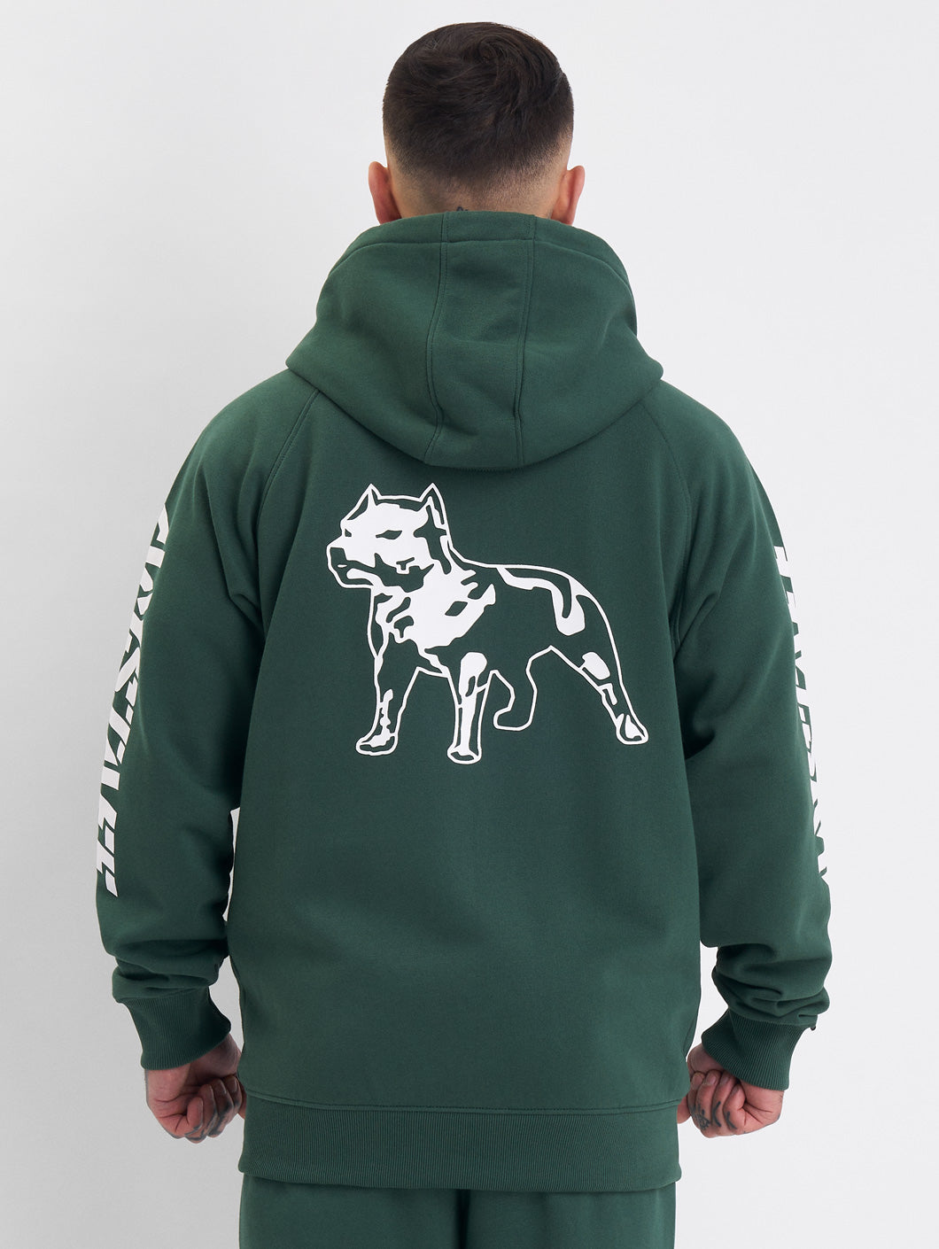 Amstaff Logo 2.0 Ziphoodie Green