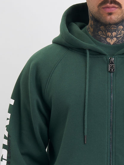 Amstaff Logo 2.0 Ziphoodie Green