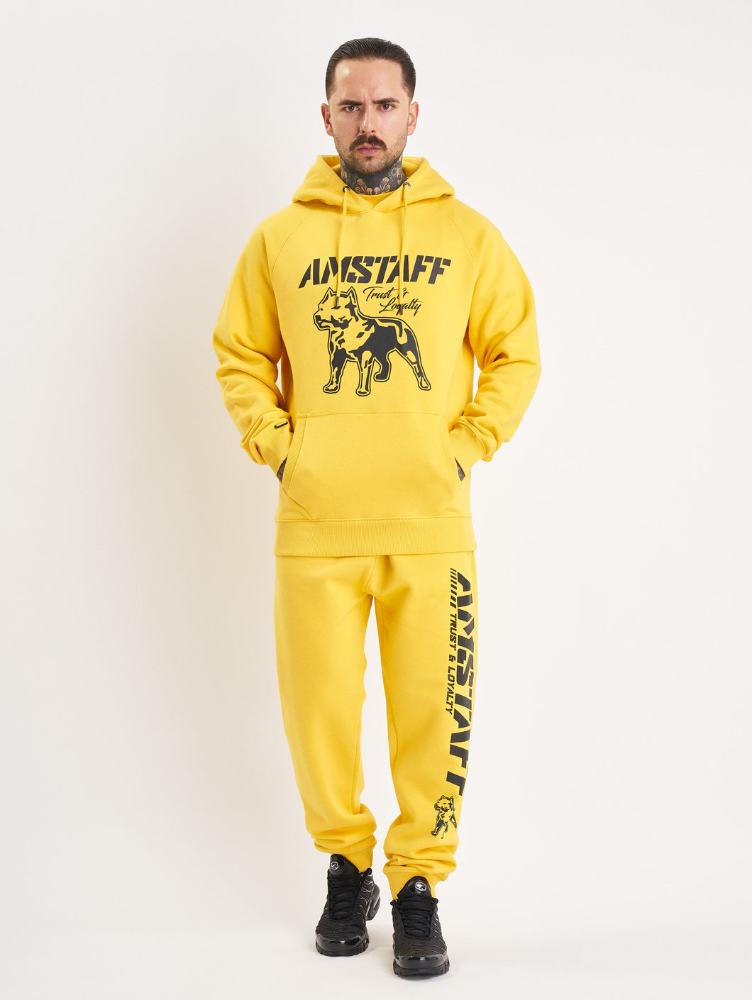 Amstaff Logo 2.0 Hoodie Yellow Black