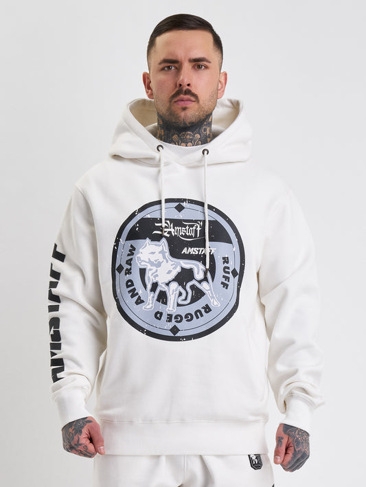 Amstaff Dyster Hoodie White